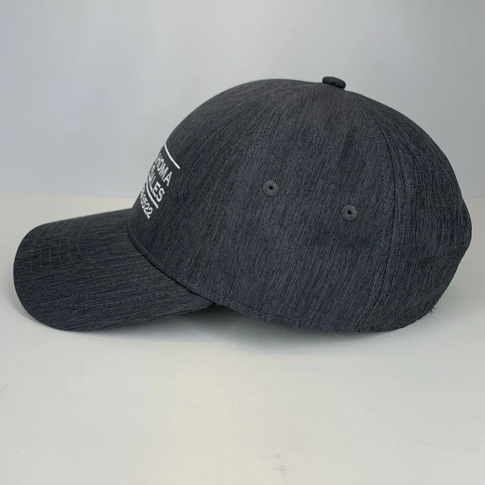 Oklahoma Pipe Sales Hat Gray OSFM Adjustable Strap Fahrenheit Baseball Cap